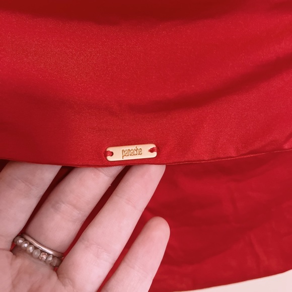 Panache Swim Red Marina Fold-Over Bikini Bottoms - Picture 4 of 6